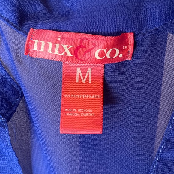 Royal blue Mix&Co long sleeved Top | Size: Medium - Picture 4 of 4